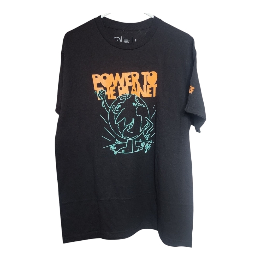 Mens Neff Graphic T-Shirt Power To The Planet. Large New With Tags
